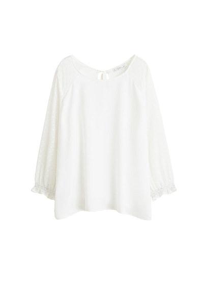 Violeta By Mango Violeta By Mango Sheer Polka-dot Blouse