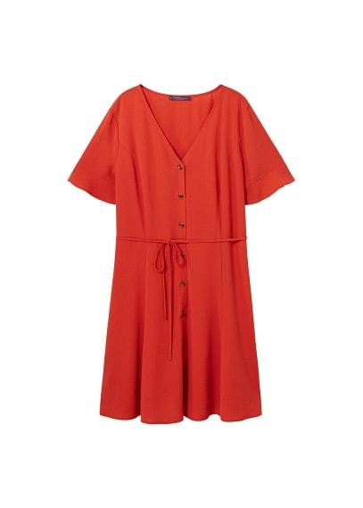 Violeta By Mango Violeta By Mango Short Buttoned Dress