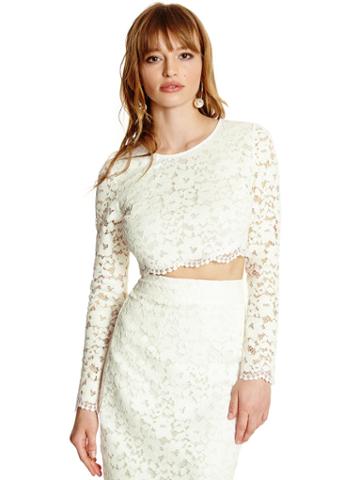 Marciano Piya Lace Crop Top