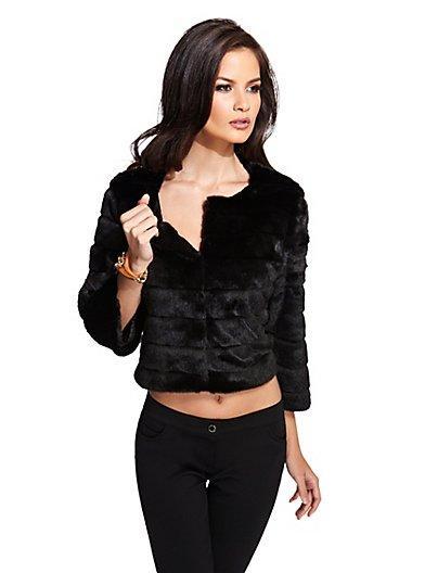 Marciano Cut Faux-fur Jacket