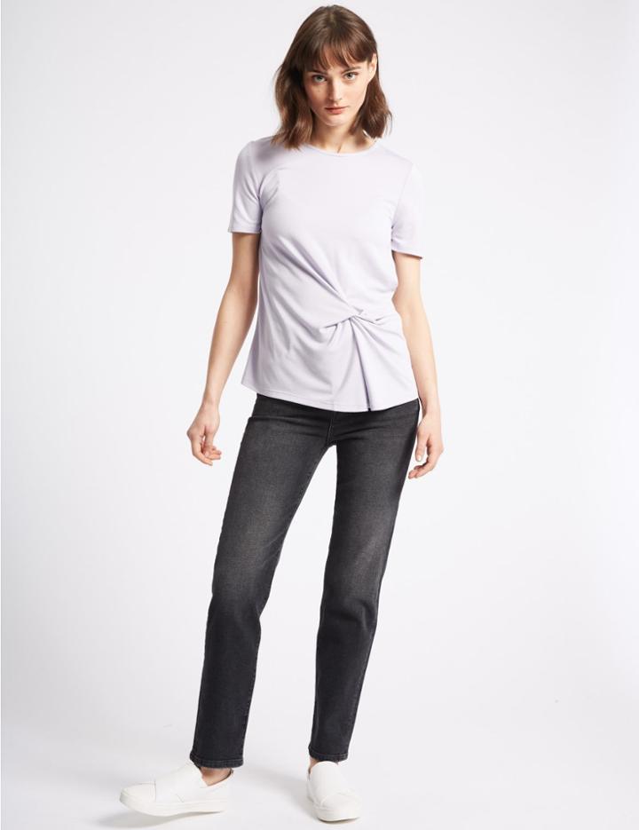 Marks & Spencer Straight Leg Jeans Medium Grey