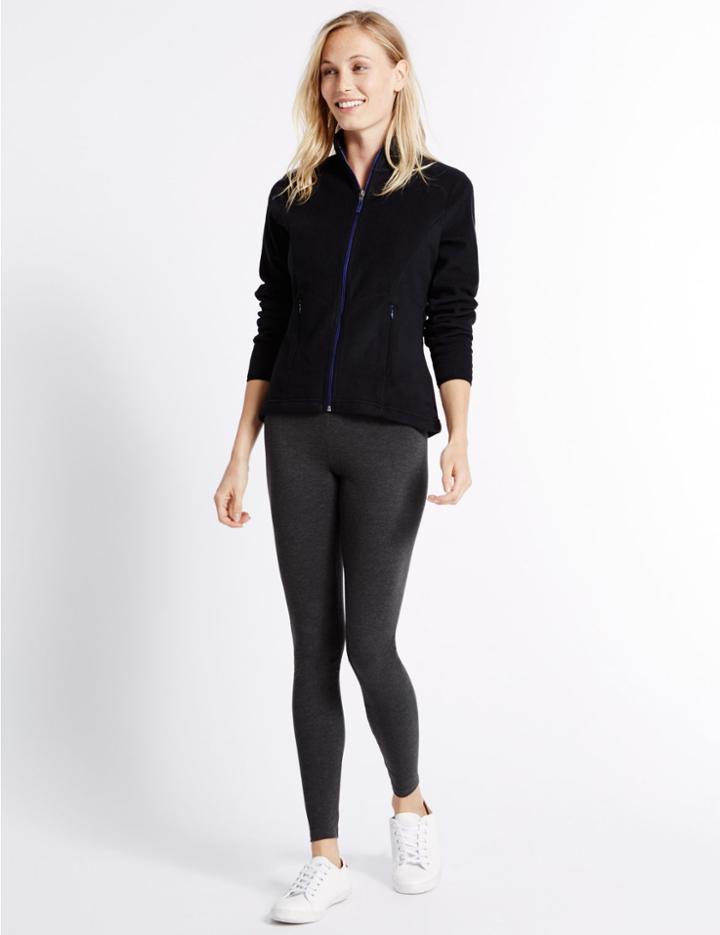 Marks & Spencer Cotton Rich Core Leggings Charcoal