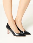 Marks & Spencer Pointed Toe Court Shoes Black