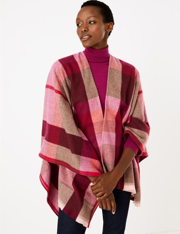 Marks & Spencer Checked Wrap