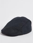 Marks & Spencer Wool Blend Flat Cap With Stormwear&trade; Navy