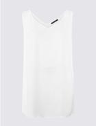Marks & Spencer Curve V-neck Longline Camisole Top Soft White