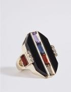 Marks & Spencer Baguette Gem Ring Multi