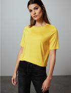 Marks & Spencer Round Neck Short Sleeve T-shirt Yellow