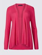 Marks & Spencer Long Sleeve Cardigan Bright Pink
