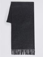 Marks & Spencer Pure Cashmere Scarf Charcoal