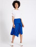 Marks & Spencer Asymmetric A-line Midi Skirt Cobalt