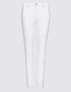 Marks & Spencer Mid Rise Slim Leg Jeans Soft White