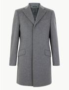 Marks & Spencer Cashmere Longline Coat Grey