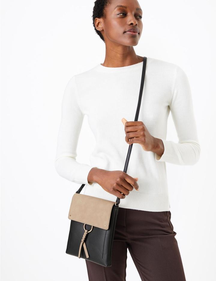 Marks & Spencer Small Messenger Bag Black