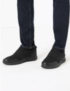 Marks & Spencer Slip-on Elastic Trainers Black