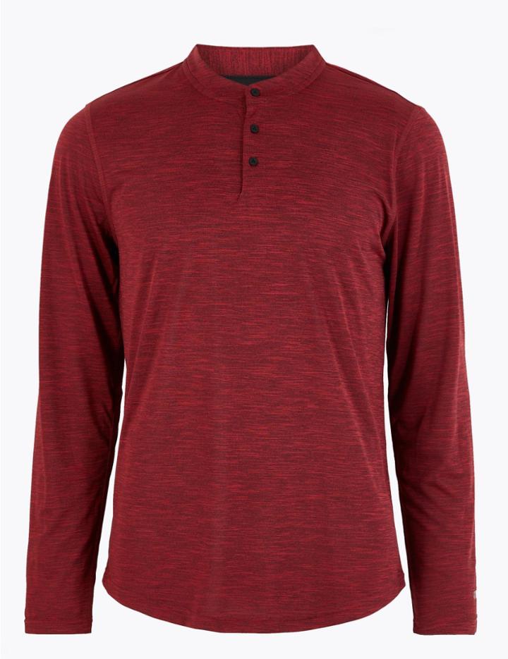 Marks & Spencer Active Long Sleeve Sweatshirt Red