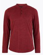 Marks & Spencer Active Long Sleeve Sweatshirt Red