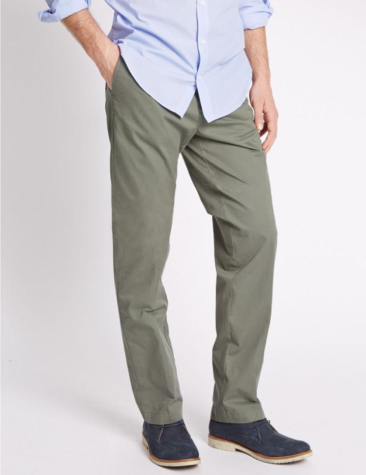 Marks & Spencer Regular Fit Chinos Sage