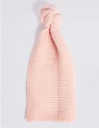 Marks & Spencer Textured Scarf Light Coral