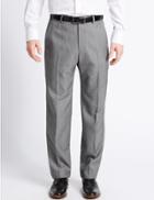 Marks & Spencer Textured Trousers Dark Grey Mix