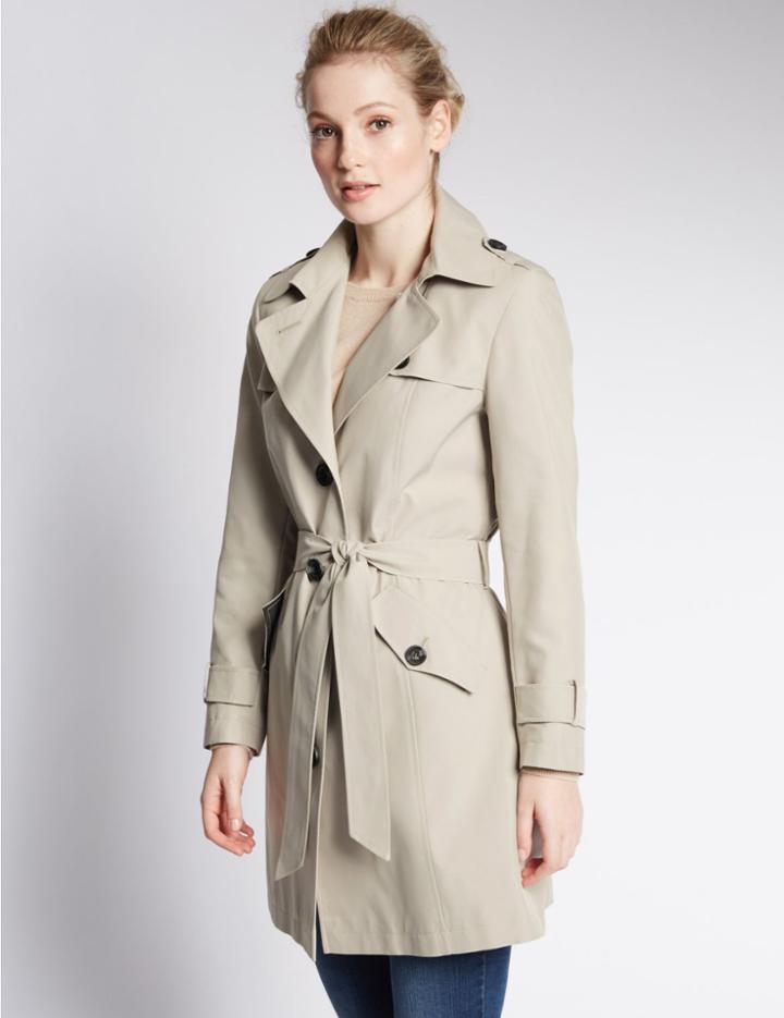 Marks & Spencer Belted Trench Pebble