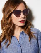 Marks & Spencer Sorrento Cat Eye Sunglasses Bronze