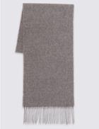 Marks & Spencer Brushed Woven Scarf Charcoal