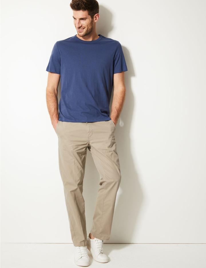 Marks & Spencer Regular Fit Super Lightweight Chinos Stone