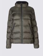 Marks & Spencer Double Layer Padded Jacket With Stormwear&trade; Khaki