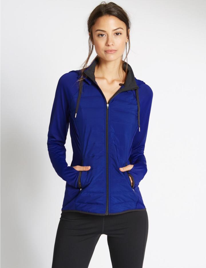 Marks & Spencer Padded Zipped Through Jacket Cobalt