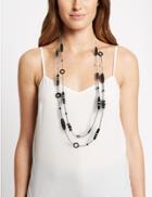 Marks & Spencer Hoop Double Layered Necklace Black Mix