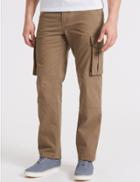 Marks & Spencer Pure Cotton Cargo Trousers Stone