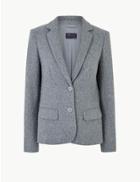Marks & Spencer Flannel Jersey Blazer Grey