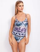 Marks & Spencer Secret Slimming&trade; Ombre Plunge Swimsuit Lilac Mix