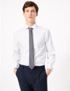 Marks & Spencer Tailored Fit Twill Easy To Iron Shirt White