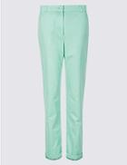 Marks & Spencer Pure Cotton Turn-up Chinos Pale Jade