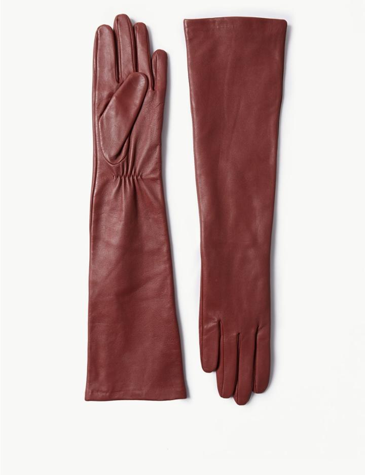 Marks & Spencer Leather Gloves Rust