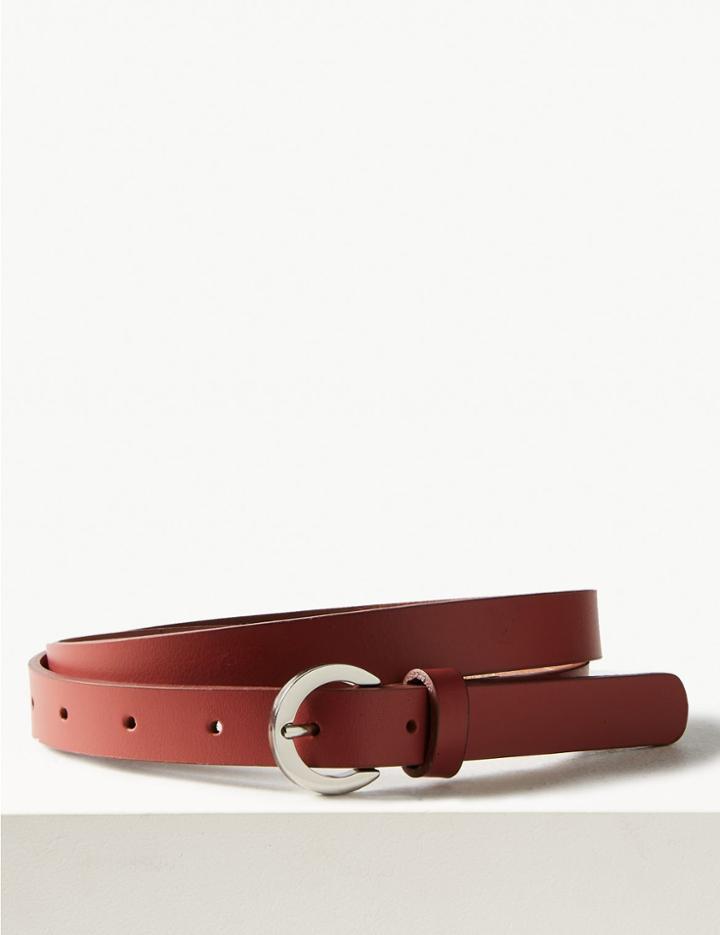 Marks & Spencer Leather Hip Belt Rosewood