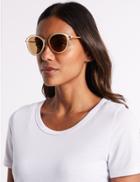 Marks & Spencer Rim Insert Square Sunglasses Gold