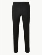 Marks & Spencer Skinny Fit Flat Front Trousers Black