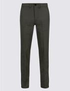 Marks & Spencer Slim Fit Cotton Rich Chinos Green