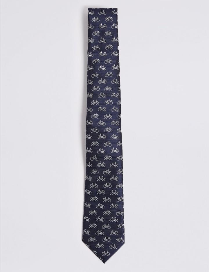 Marks & Spencer Bicycle Tie & Cuff Set Navy Mix