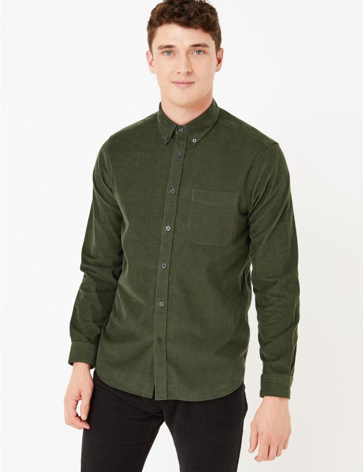 Marks & Spencer Pure Cotton Corduroy Shirt