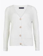 Marks & Spencer Argyle Stitch Cardigan Cream