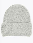 Marks & Spencer Rib Knit Beanie Hat Grey