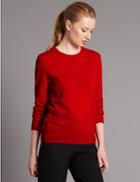 Marks & Spencer Pure Cashmere Jumper Bright Red