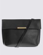 Marks & Spencer Faux Leather Across Body Bag Black