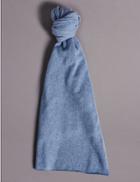 Marks & Spencer Pure Cashmere Textured Scarf Pale Blue