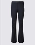 Marks & Spencer Jersey Slim Bootcut Trousers Navy