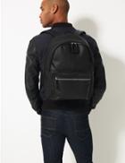 Marks & Spencer Textured Saffiano Backpack Black